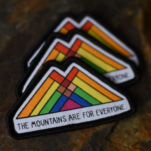 THE MOUNTAINS ARE FOR EVERYONE RAINBOW PATCH