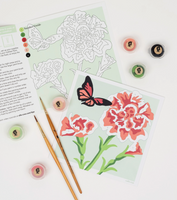 MINI PAINT BY NUMBERS KIT - CARNATIONS