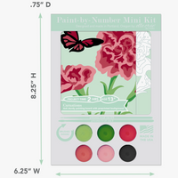 MINI PAINT BY NUMBERS KIT - CARNATIONS