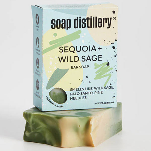 SOAP DISTILLERY BAR SOAP - SEQUOIA + WILD SAGE