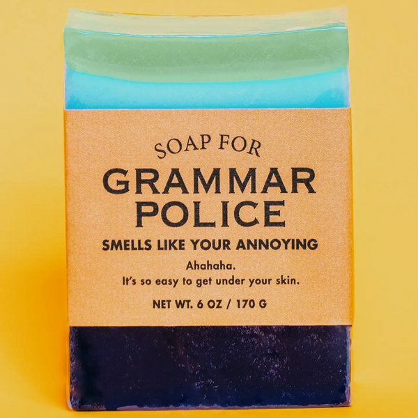 A SOAP FOR GRAMMAR POLICE