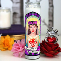 TAYLOR SWIFT OUR LADY OF LOVE STORIES SAINT CANDLE