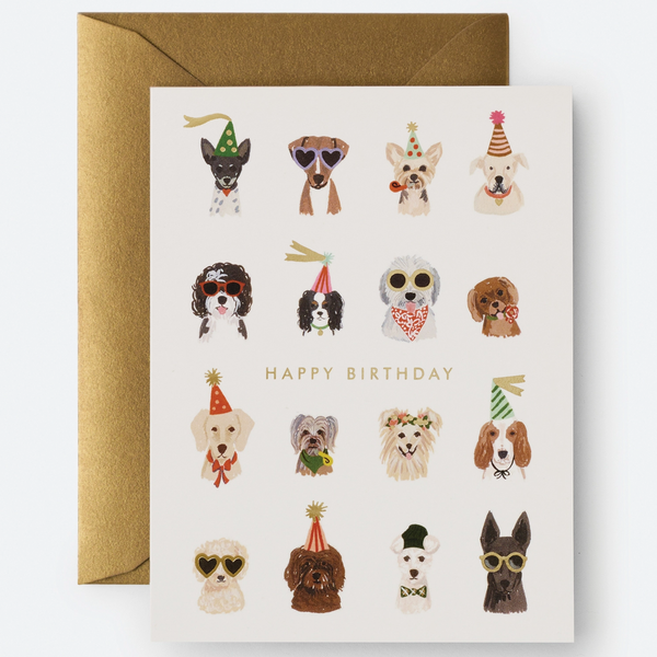 PARTY PUPS BIRTHDAY CARD