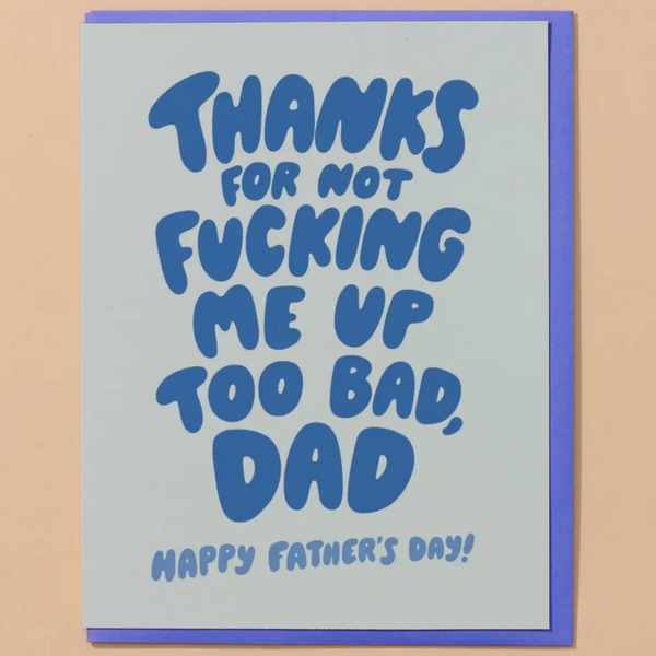 THANKS DAD FATHER'S DAY CARD