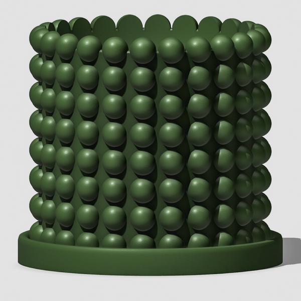 RING OF PEARLS 3D PRINTED PLANTER - GREEN
