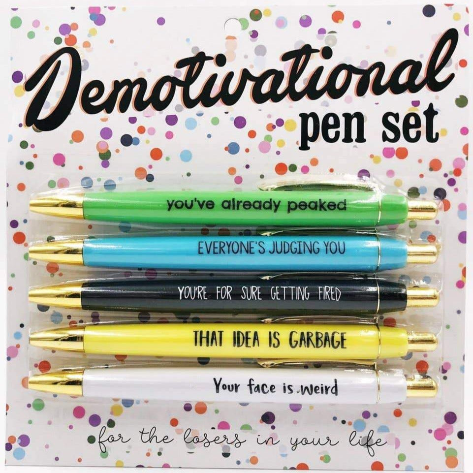  Motivational Badass Pen Set, Motivational Pen Set For
