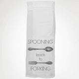 SPOONING LEADS TO FORKING TEA TOWEL