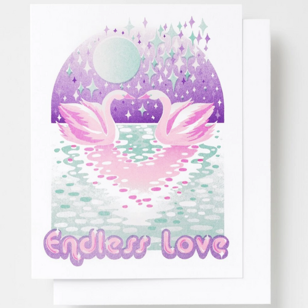 ENDLESS LOVE SWANS CARD