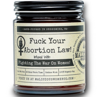 FUCK YOUR ABORTION LAW! CANDLE