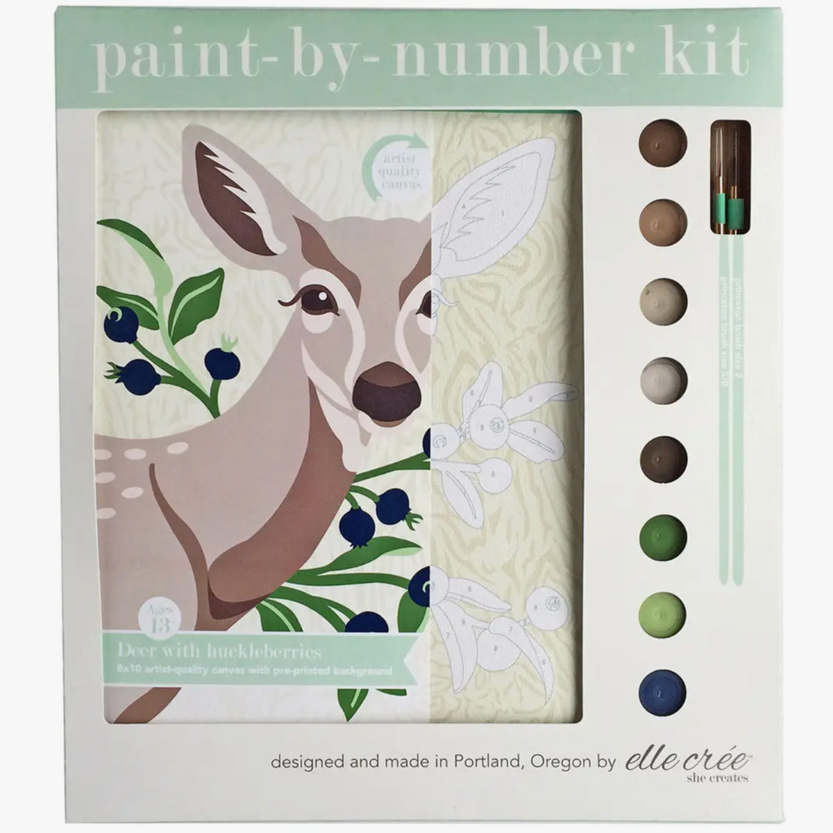 Holiday Cookies | Mini Paint-by-Number Kit for Adults — Elle Crée (she  creates)