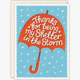 SHELTER IN STORM THANK YOU CARD