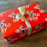 WRAPPING PAPER SHEET - HAPPY BIRTHDAY YOU OLD SLUT