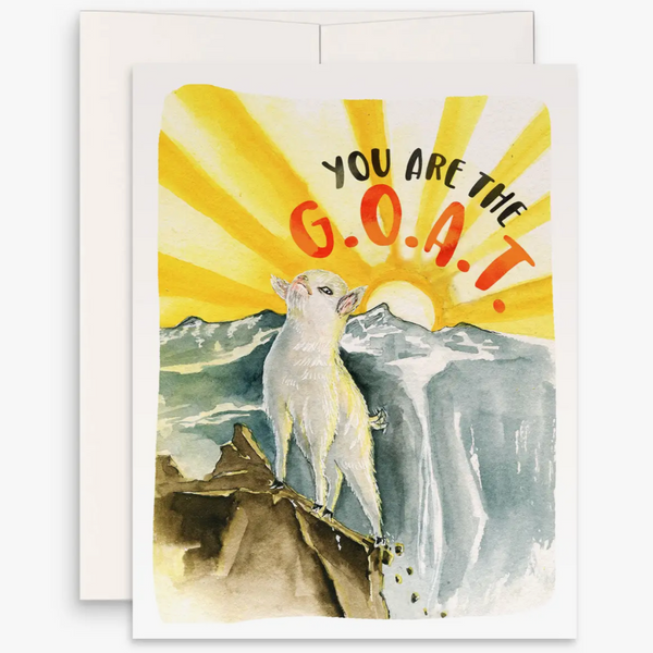 YOU ARE THE GOAT CARD