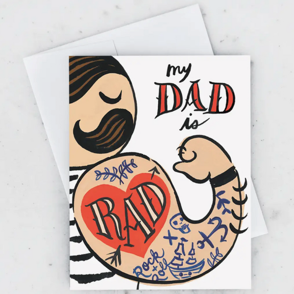 TATTOOED RAD DAD FATHER'S DAY CARD