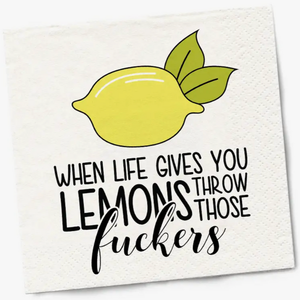 WHEN LIFE GIVES YOU LEMONS... PAPER NAPKIN PACK