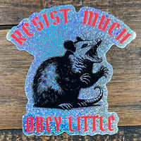 Opossum Resist Much ~ Obey Little Sticker