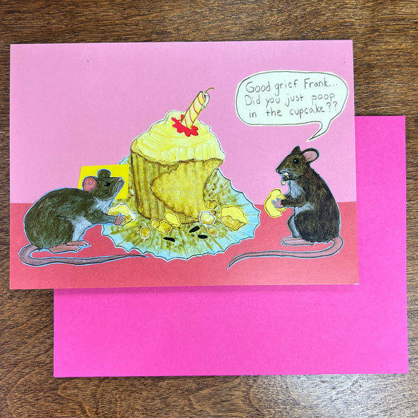 Mouse Poop Birthday Card
