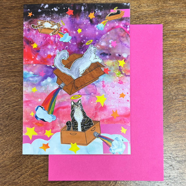 Rainbow Cats Sympathy Card