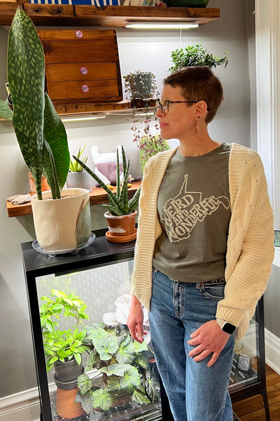 Moss Green Weird + Wonderful T-Shirt