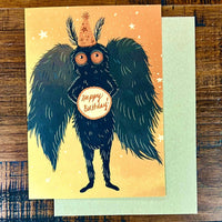 MOTHMAN HAPPY BIRTHDAY CARD