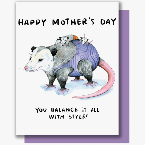 OPOSSUM MOM MOTHER'S DAY CARD