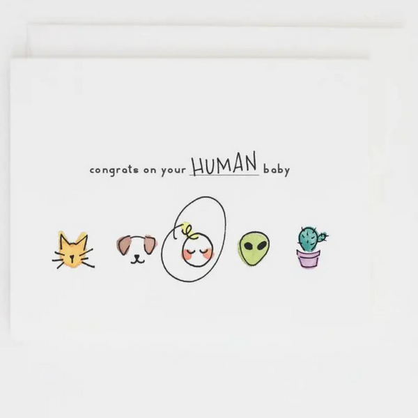 HUMAN BABY CARD