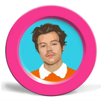 PORCELAIN PLATE - HOT PINK HARRY STYLES