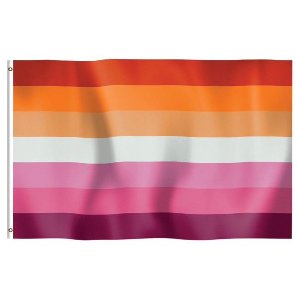 SUNSET (NEW) LESBIAN PRIDE FLAG