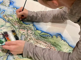 ROSALIE HAIZLETT  PRINT - APPALACHIAN MOUNTAINS MAP
