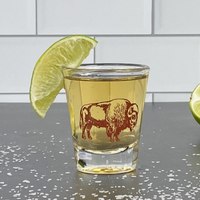 SHOT GLASS - BROWN BISON