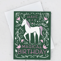 MAGICAL UNICORN BIRTHDAY CARD