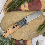 Bear With Mountains Knife