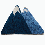 MOUNTAINS SHAPED WOOL HOOKED PILLOW