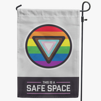 SAFE SPACE GARDEN FLAG