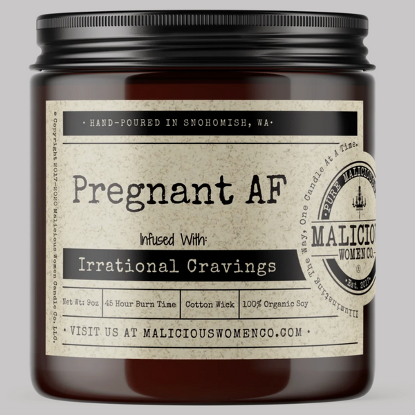 PREGNANT AF CANDLE