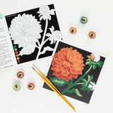 MINI PAINT BY NUMBERS KIT - DAHLIAS