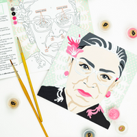 MINI PAINT BY NUMBERS KIT - RUTH BADER GINSBURG