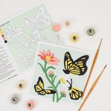 MINI PAINT BY NUMBERS KIT - YELLOW BUTTERFLIES