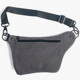 SMOKE GRAY HIP BAG