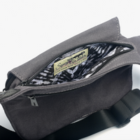 SMOKE GRAY HIP BAG