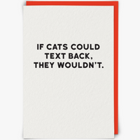 If Cats Could Text Card