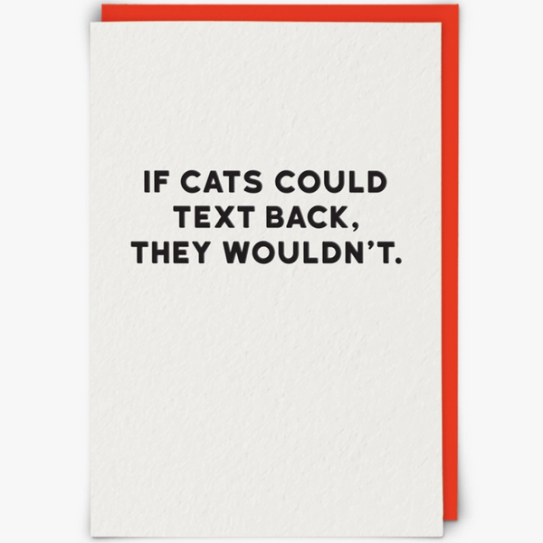 IF CATS COULD TEXT CARD