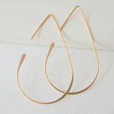 LARGE TEARDROP THREADER EARRINGS