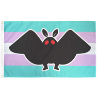 MOTHMAN TRANSGENDER PRIDE FLAG