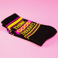 THINK GOOD THOUGHTS GYM SOCKS