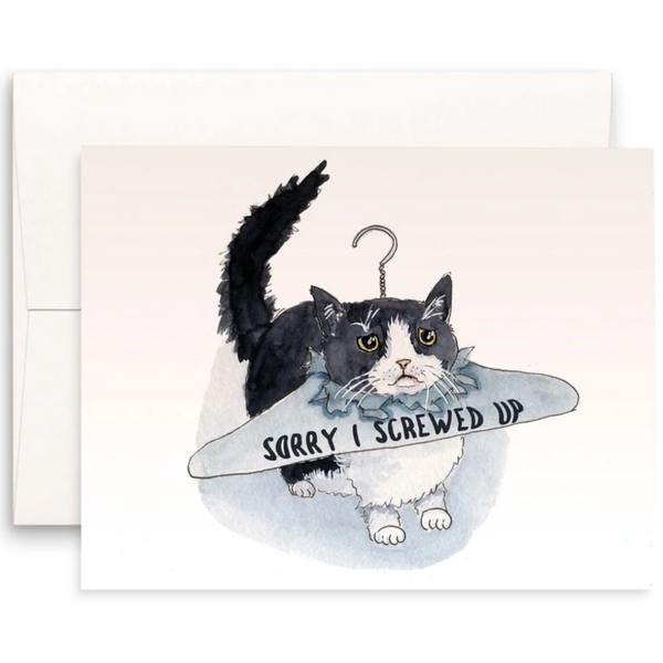 CAT SORRY I SCREWED UP CARD