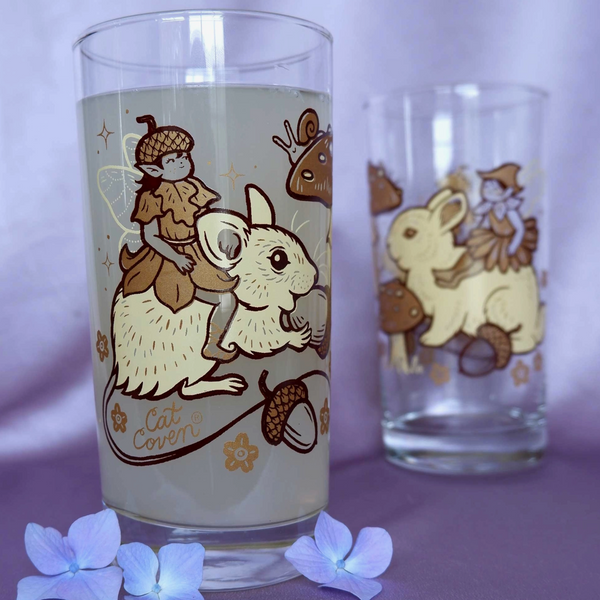 AWAY WITH THE FAIRIES DRINKING GLASS