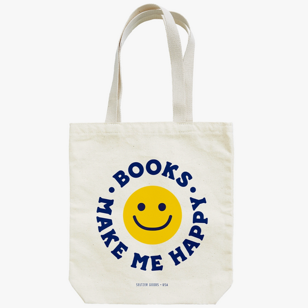BOOKS MAKE ME HAPPY TOTE BAG