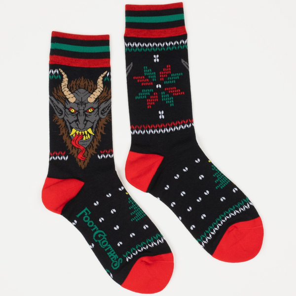 Krampus Christmas Sweater Socks