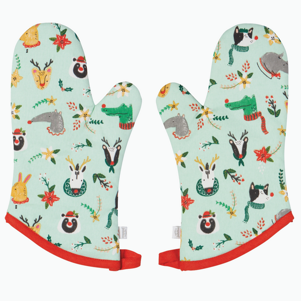 HOLIDAY OVEN MITT SET - RUDOLPH IMPOSTER